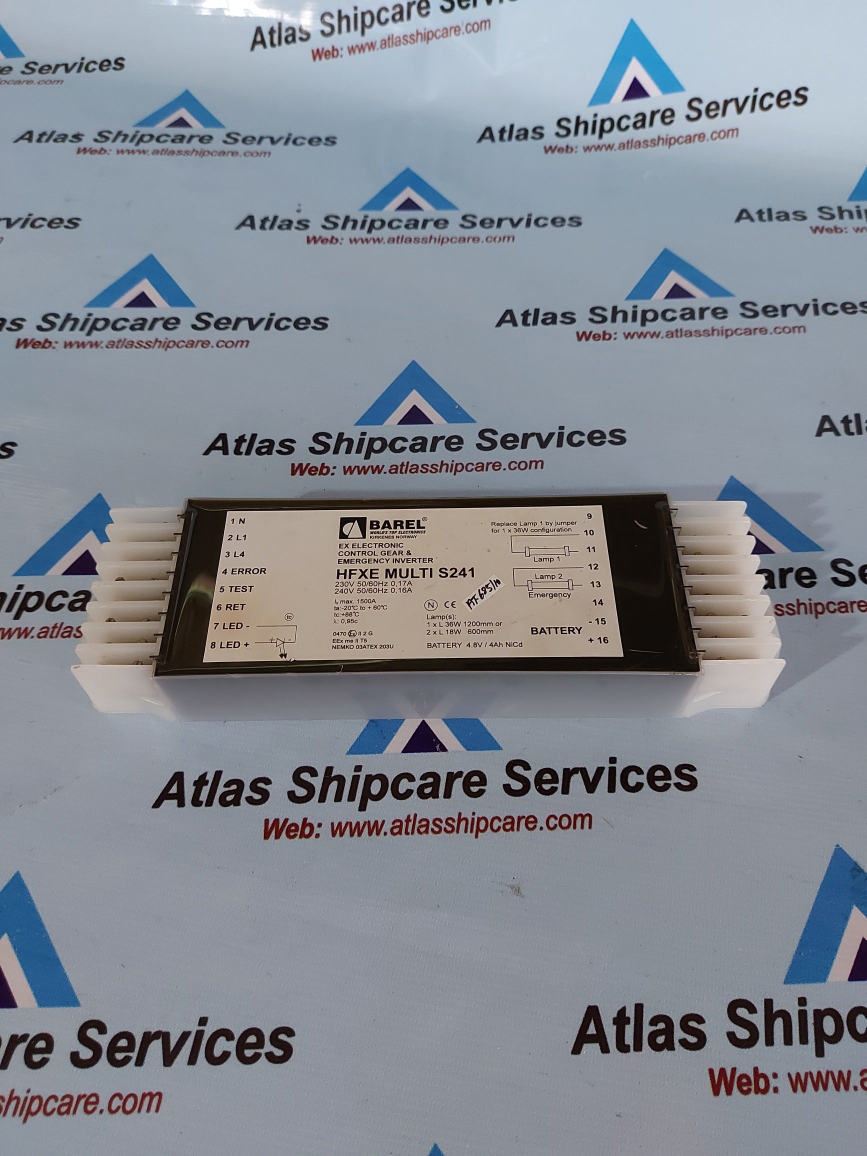 BAREL HFXE MULTI S241 EX ELECTRONIC CONTROL GEAR & EMERGENCY INVERTER